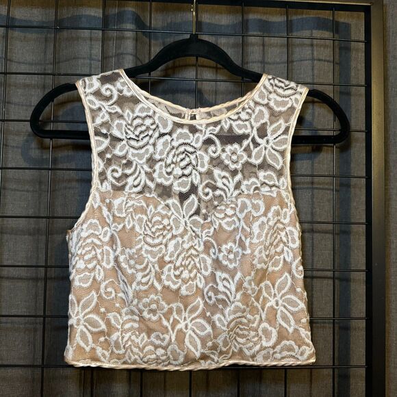 Emerald Sundae | cream lace top - Picture 1 of 2